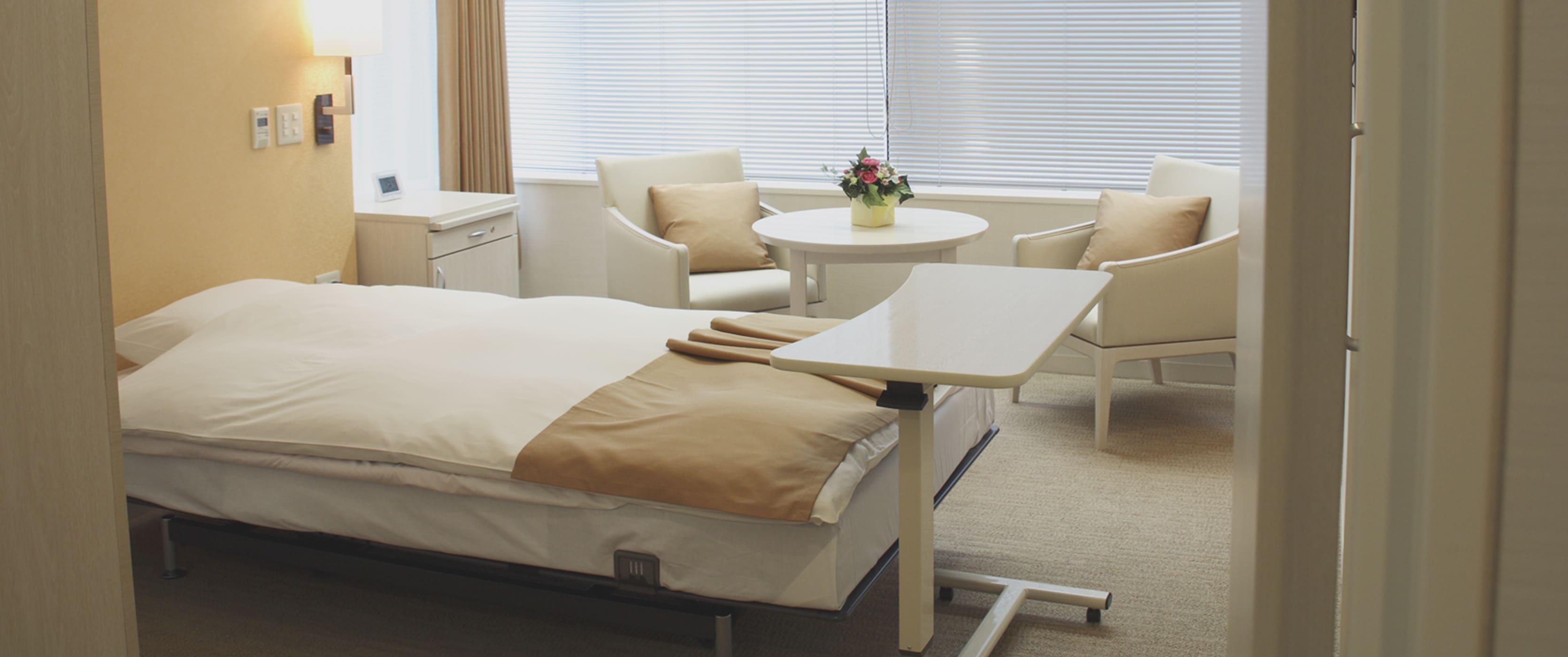 浜田病院のきれいでホテルの一室のような病室